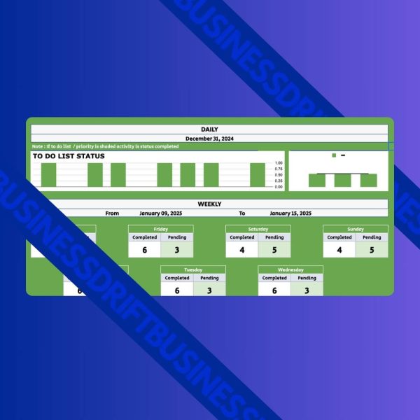 Productivity Management Sheet
